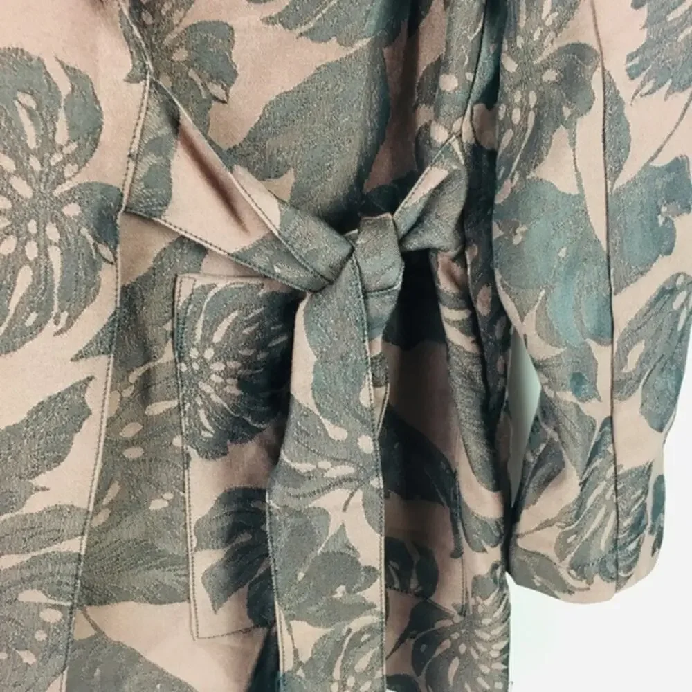 NWT J. Crew Collection Purple Leaf Print‎ Blazer Sz XS